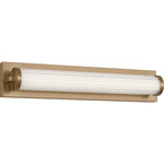 Weston Color-Select Bathroom Vanity Light - Satin Brass / Transparent