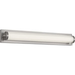 Weston Color-Select Bathroom Vanity Light - Brushed Nickel / Transparent