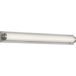 Weston Color-Select Bathroom Vanity Light - Brushed Nickel / Transparent