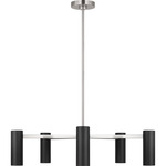 Zentro Chandelier - Brushed Nickel / Black