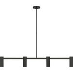 Zentro Linear Chandelier - Midnight Black / Black