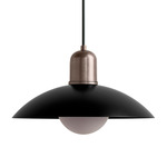 Arundel Orb Outdoor Pendant - Pewter / Black Shade