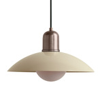 Arundel Orb Outdoor Pendant - Pewter / Bone Shade