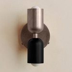 Up Down Wall Sconce - Pewter Canopy / Pewter Upper Shade