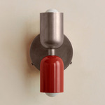 Up Down Wall Sconce - Pewter Canopy / Pewter Upper Shade