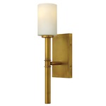 Margeaux Wall Sconce - Vintage Brass / Etched Opal