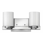 Miley Bathroom Vanity Light - Chrome / Opal