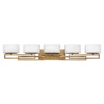 Lanza Bathroom Vanity Light - Brushed Bronze / Etched Opal