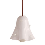 Fazzo Petite Pendant - Pewter / Opaline with Opaline Embellishments