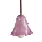 Fazzo Petite Pendant - Brass / Lilac with Lilac Embelleshments
