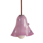 Fazzo Petite Pendant - Blackened Brass / Lilac with Lilac Embelleshments