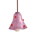 Fazzo Petite Pendant - Blackened Brass / Lilac with Poppy Embelleshments