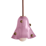 Fazzo Petite Pendant - Brass / Lilac with Pistachio Embelleshments