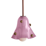 Fazzo Petite Pendant - Blackened Brass / Lilac with Pistachio Embelleshments