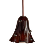 Fazzo Petite Pendant - Pewter / Tobacco with Ink Embellishments
