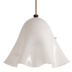 Fazzo Pendant - Blackened Brass / Opaline with Opaline Embellishments