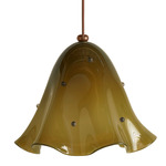 Fazzo Pendant - Patina Brass / Pistachio with Pistachio Embellishments