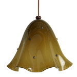 Fazzo Pendant - Blackened Brass / Pistachio with Pistachio Embellishments