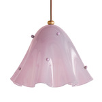 Fazzo Pendant - Brass / Lilac with Lilac Embelleshments