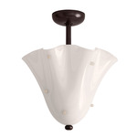 Fazzo Surface Mount - Blackened Brass / Opaline with Opaline Embellishments