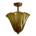 Fazzo Surface Mount - Patina Brass / Pistachio with Pistachio Embellishments