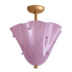 Fazzo Surface Mount - Brass / Lilac with Lilac Embelleshments