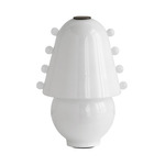 Gemma Table Lamp - Blackened Brass / Opaline with Opaline Embellishments
