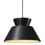 Radiance Trapezoid Large Cord Hung Pendant - Dark Bronze / Carbon