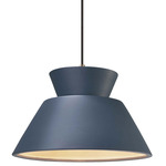 Radiance Trapezoid Large Cord Hung Pendant - Dark Bronze / Midnight Sky