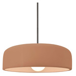 Radiance Spire Stem Hung Pendant - Brushed Nickel / Adobe