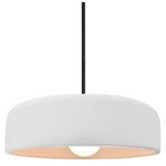 Radiance Spire Stem Hung Pendant - Matte Black / Bisque