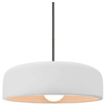 Radiance Spire Stem Hung Pendant - Brushed Nickel / Bisque