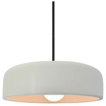 Radiance Spire Stem Hung Pendant - Matte Black / Matte White