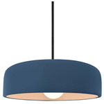 Radiance Spire Stem Hung Pendant - Matte Black / Midnight Sky