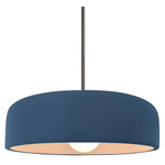Radiance Spire Stem Hung Pendant - Brushed Nickel / Midnight Sky