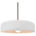 Radiance Spire Stem Hung Pendant - Brushed Brass / Bisque