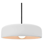 Radiance Spire Stem Hung Pendant - Matte Black / Bisque