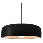 Radiance Spire Stem Hung Pendant - Brushed Nickel / Carbon