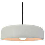 Radiance Spire Stem Hung Pendant - Matte Black / Matte White