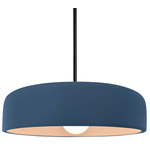 Radiance Spire Stem Hung Pendant - Matte Black / Midnight Sky