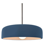 Radiance Spire Stem Hung Pendant - Brushed Nickel / Midnight Sky