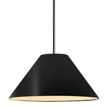 Radiance Avola Stem Hung Pendant - Polished Chrome / Carbon