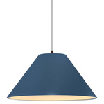 Radiance Avola White Cord Pendant - Dark Bronze / Midnight Sky