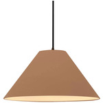Radiance Avola Black Cord Pendant - Dark Bronze / Adobe