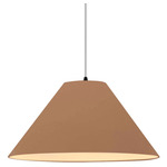 Radiance Avola White Cord Pendant - Matte Black / Adobe