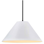Radiance Avola Black Cord Pendant - Matte Black / Bisque