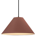 Radiance Avola Black Cord Pendant - Dark Bronze / Canyon Clay
