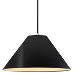 Radiance Avola Black Cord Pendant - Polished Chrome / Carbon