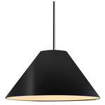 Radiance Avola Stem Hung Pendant - Polished Chrome / Carbon