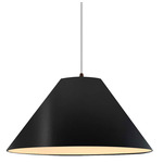 Radiance Avola White Cord Pendant - Dark Bronze / Carbon